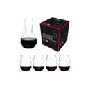 5450 35 набір для вина 4 Red Wine + Swirl Decanter, 5 шт SWIRL Riedel